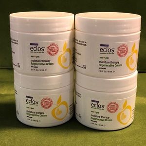 ECLOS Lot Of 4-AM PM Moisture Therapy Regenerative Cream Apple Stem Cells 2 oz
